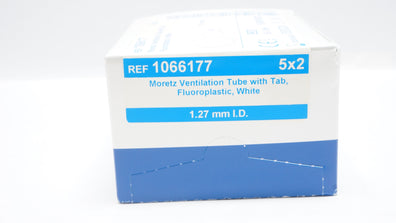 Medtronic 1066177 Moretz Ventilation Tube w/Tab 1.27mm I.D. - Box of 10